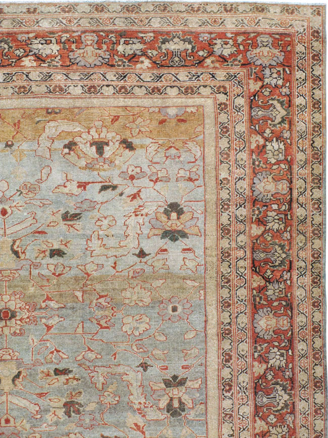 Antique Persian Mahal Carpet, No.23365 - Gsblank