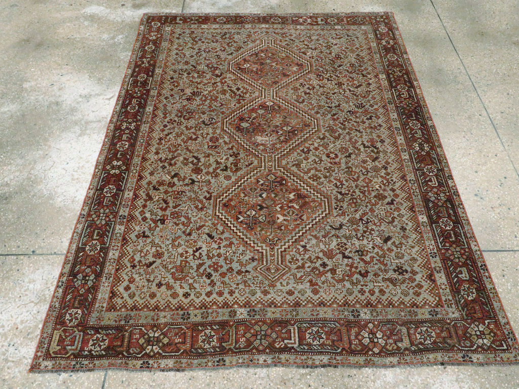 Antique Persian Afshar Rug, No.23373 - Gsblank