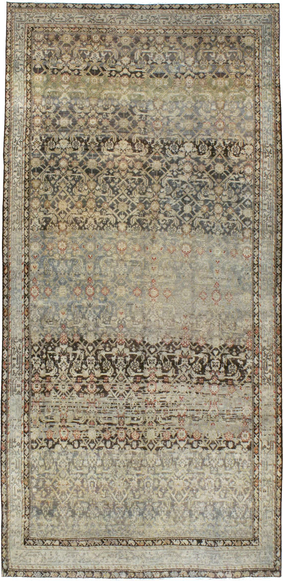 Vintage Persian Malayer Gallery Carpet, No.23384 - Gsblank