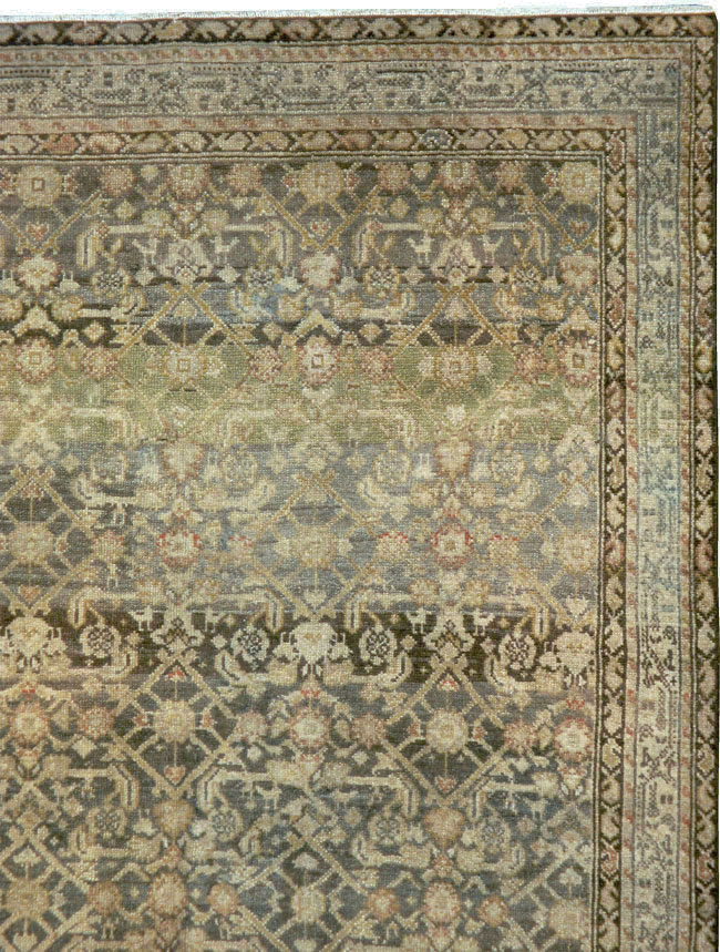 Vintage Persian Malayer Gallery Carpet, No.23384 - Gsblank