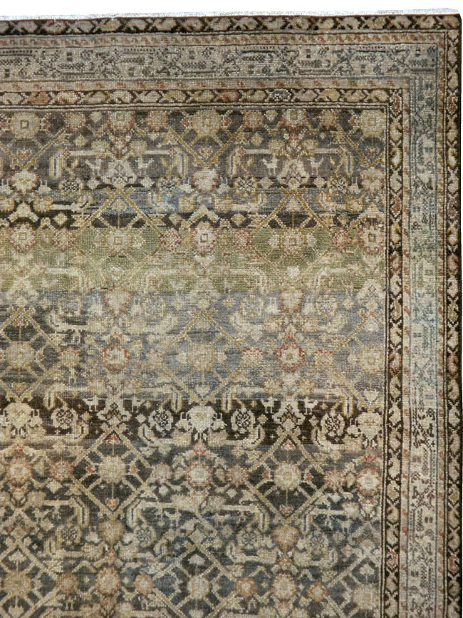 Vintage Persian Malayer Gallery Carpet, No.23384 - Gsblank