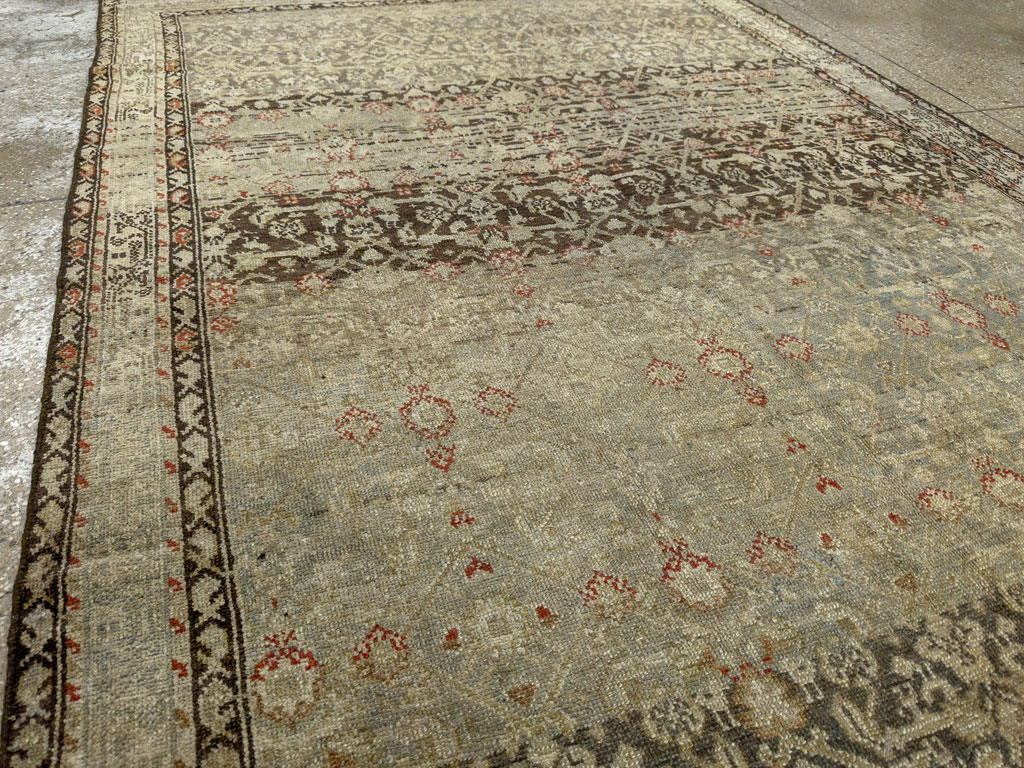 Vintage Persian Malayer Gallery Carpet, No.23384 - Gsblank