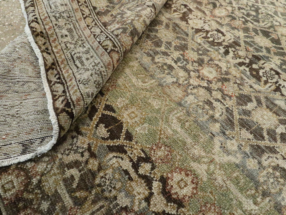 Vintage Persian Malayer Gallery Carpet, No.23384 - Gsblank