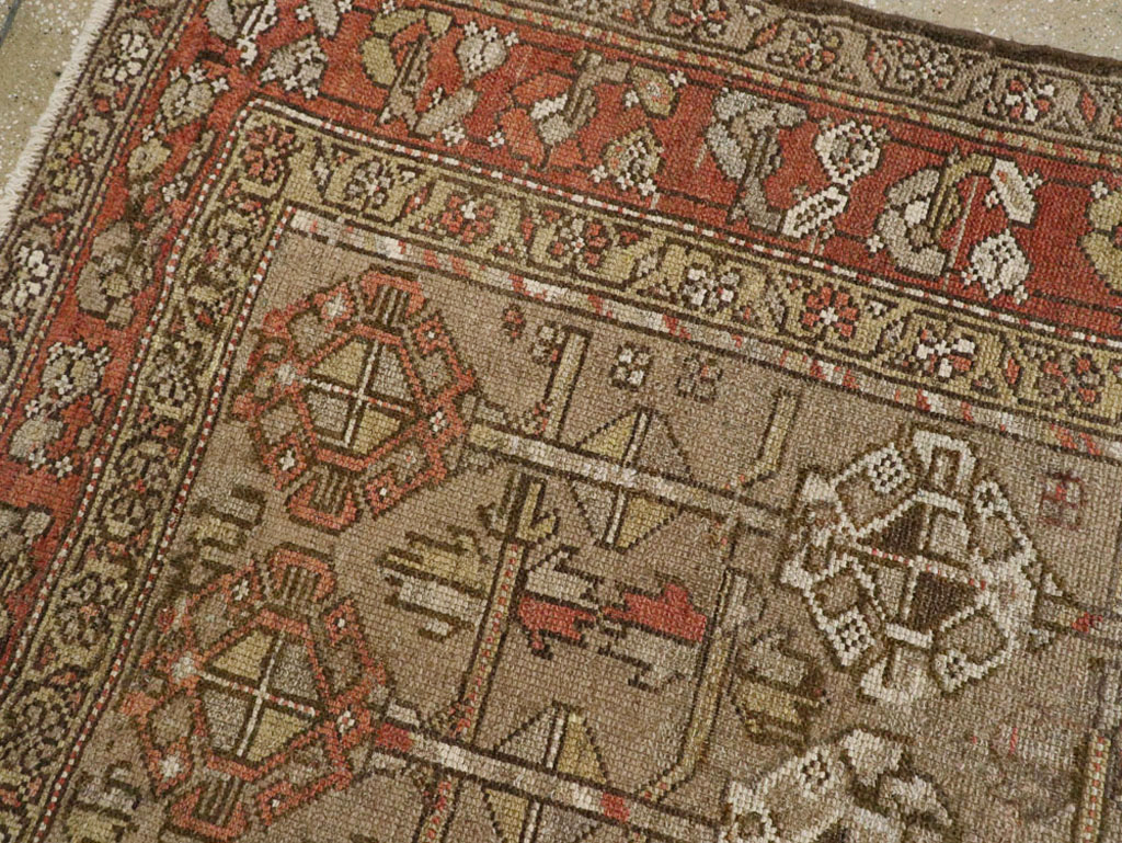 Vintage Persian Serab Gallery Carpet, No.23392 - Gsblank