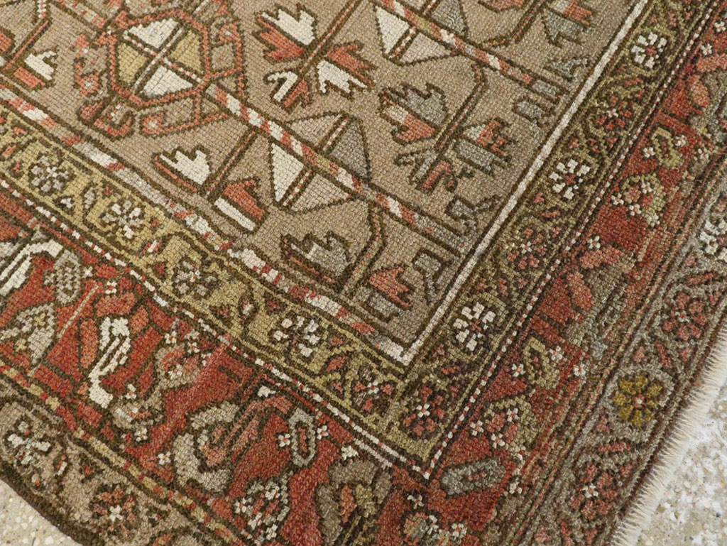 Vintage Persian Serab Gallery Carpet, No.23392 - Gsblank