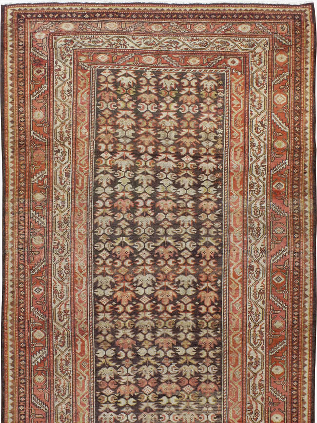 Vintage Persian Malayer Wide Gallery Runner, No.23396 - Gsblank