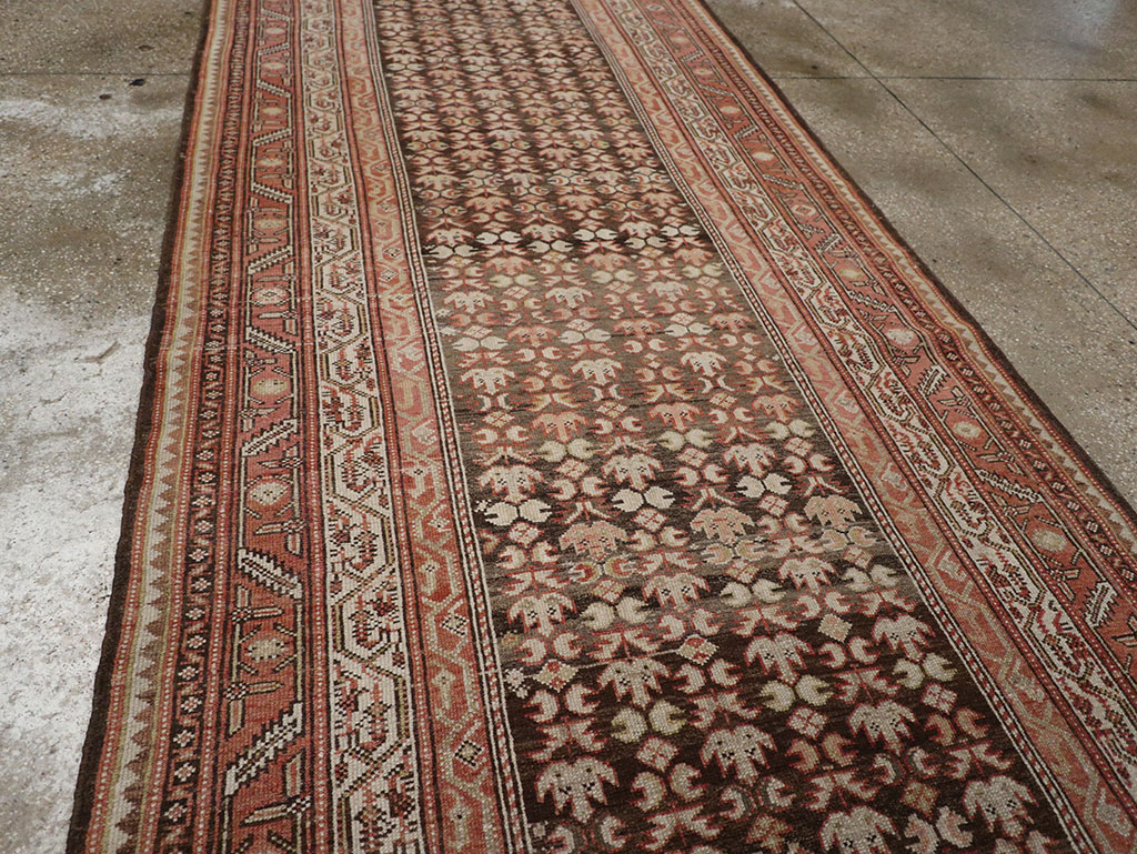 Vintage Persian Malayer Wide Gallery Runner, No.23396 - Gsblank