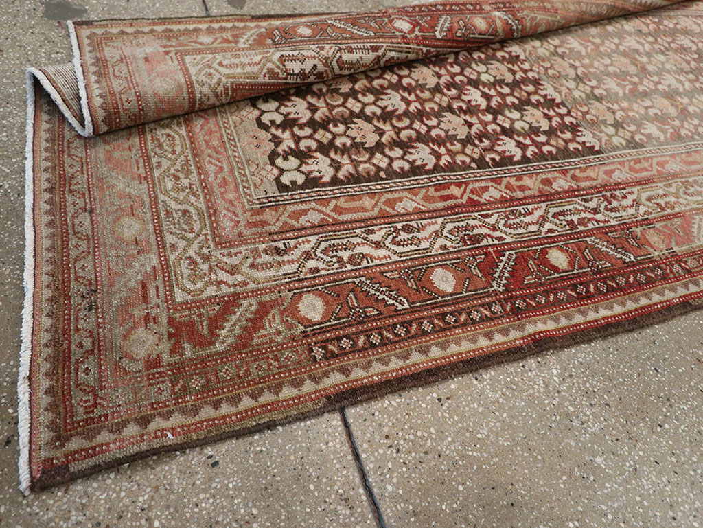 Vintage Persian Malayer Wide Gallery Runner, No.23396 - Gsblank
