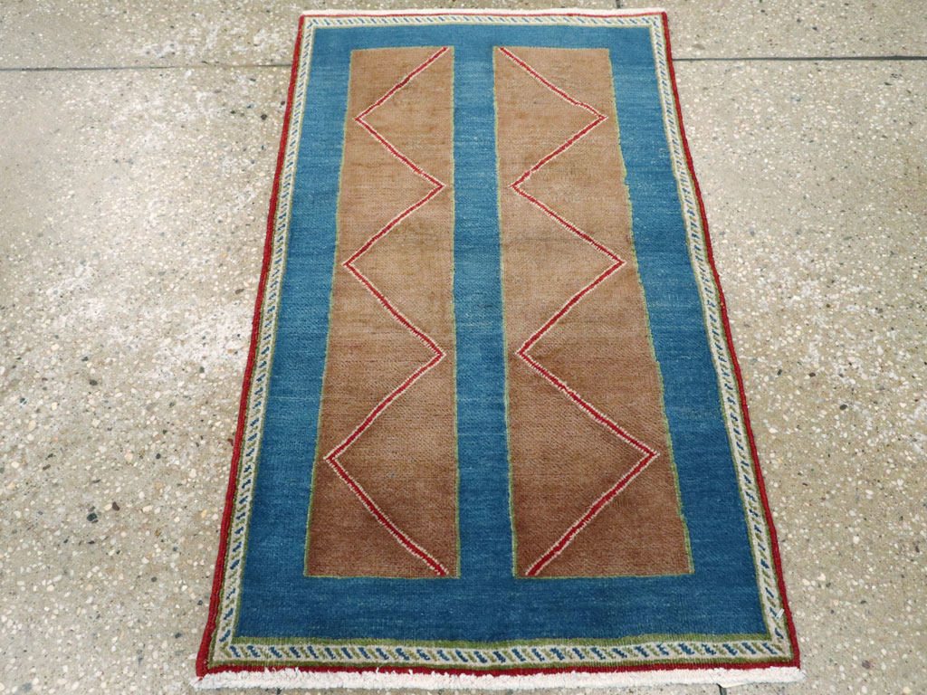 Vintage Persian Hamadan Art Deco Rug, No.23398 - Gsblank