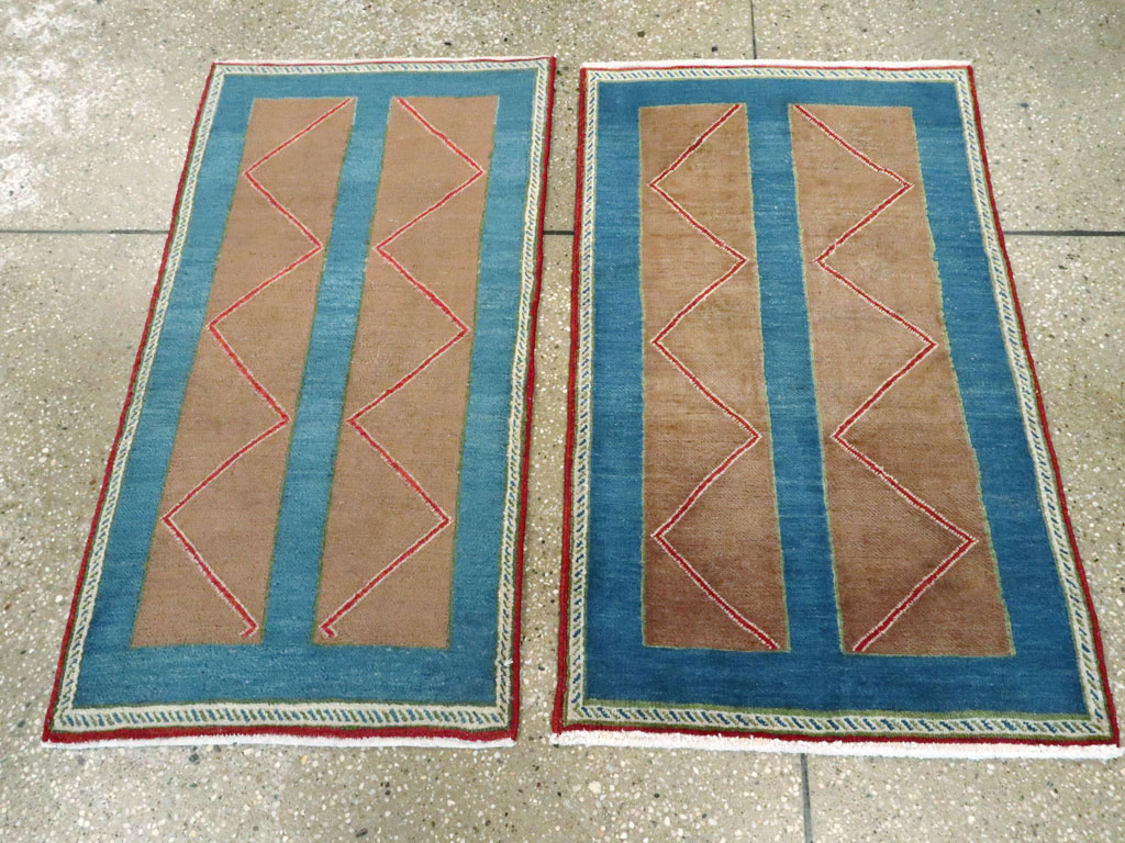 Vintage Persian Hamadan Art Deco Rug, No.23398 - Gsblank