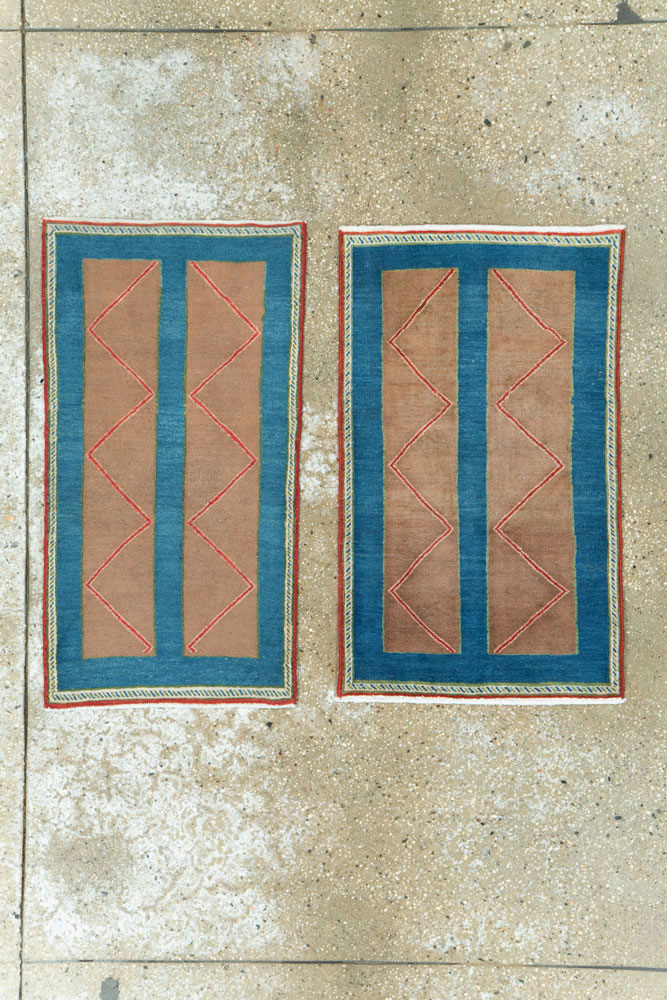 Vintage Persian Hamadan Art Deco Rug, No.23398 - Gsblank