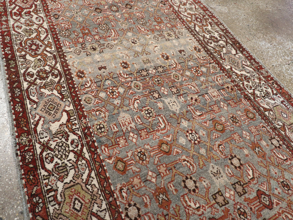Vintage Persian Malayer Gallery Runner, No.23408 - Gsblank