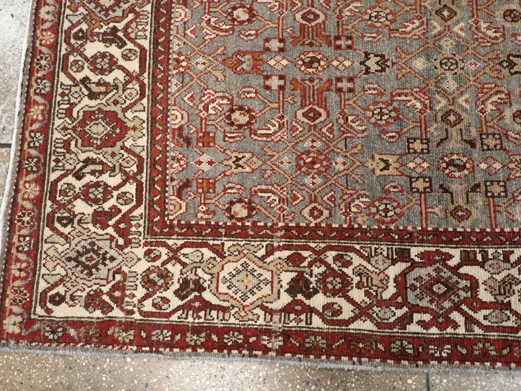 Vintage Persian Malayer Gallery Runner, No.23408 - Gsblank