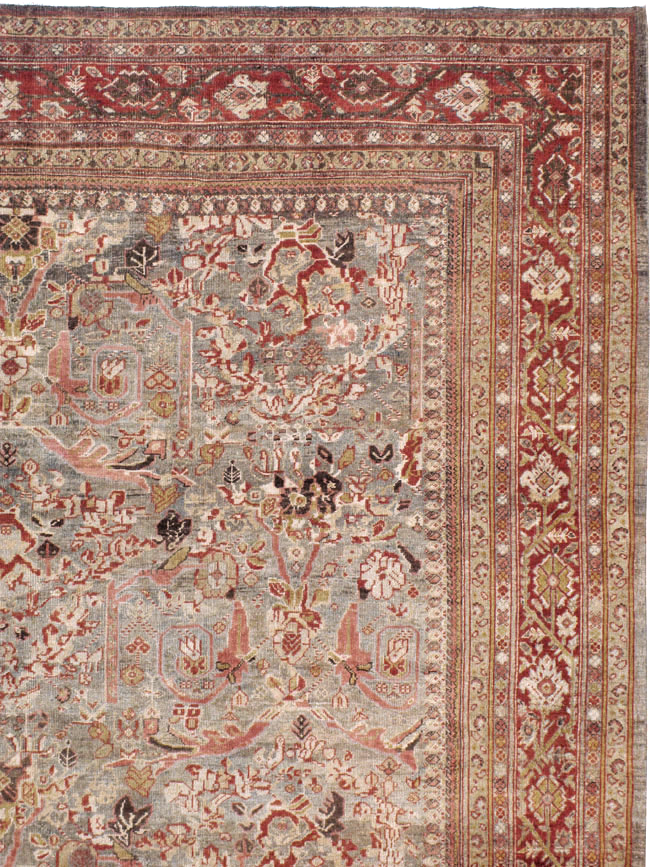 Antique Persian Mahal Carpet, No.23414 - Gsblank