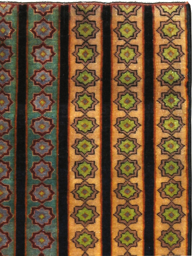 Vintage Persian Kashan Modernist Rug, No.23420 - Gsblank