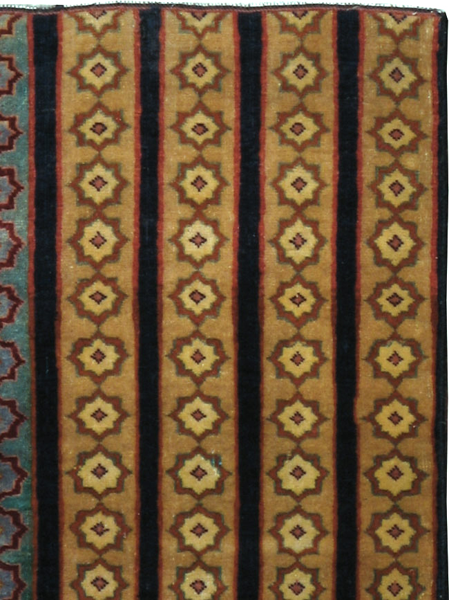 Vintage Persian Kashan Modernist Rug, No.23420 - Gsblank