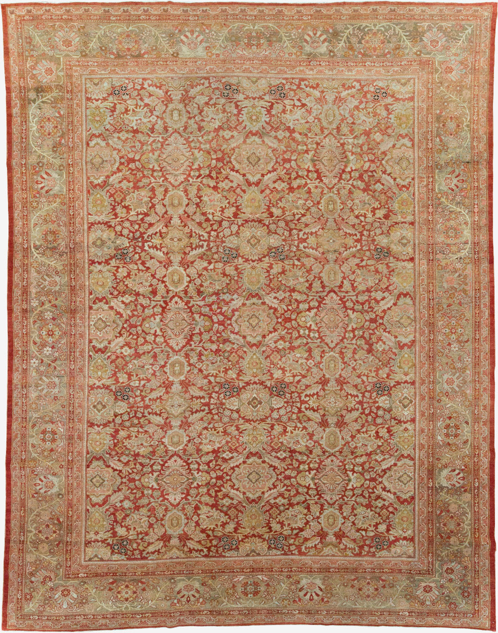 Antique Persian Mahal Carpet, No.23424 - Gsblank