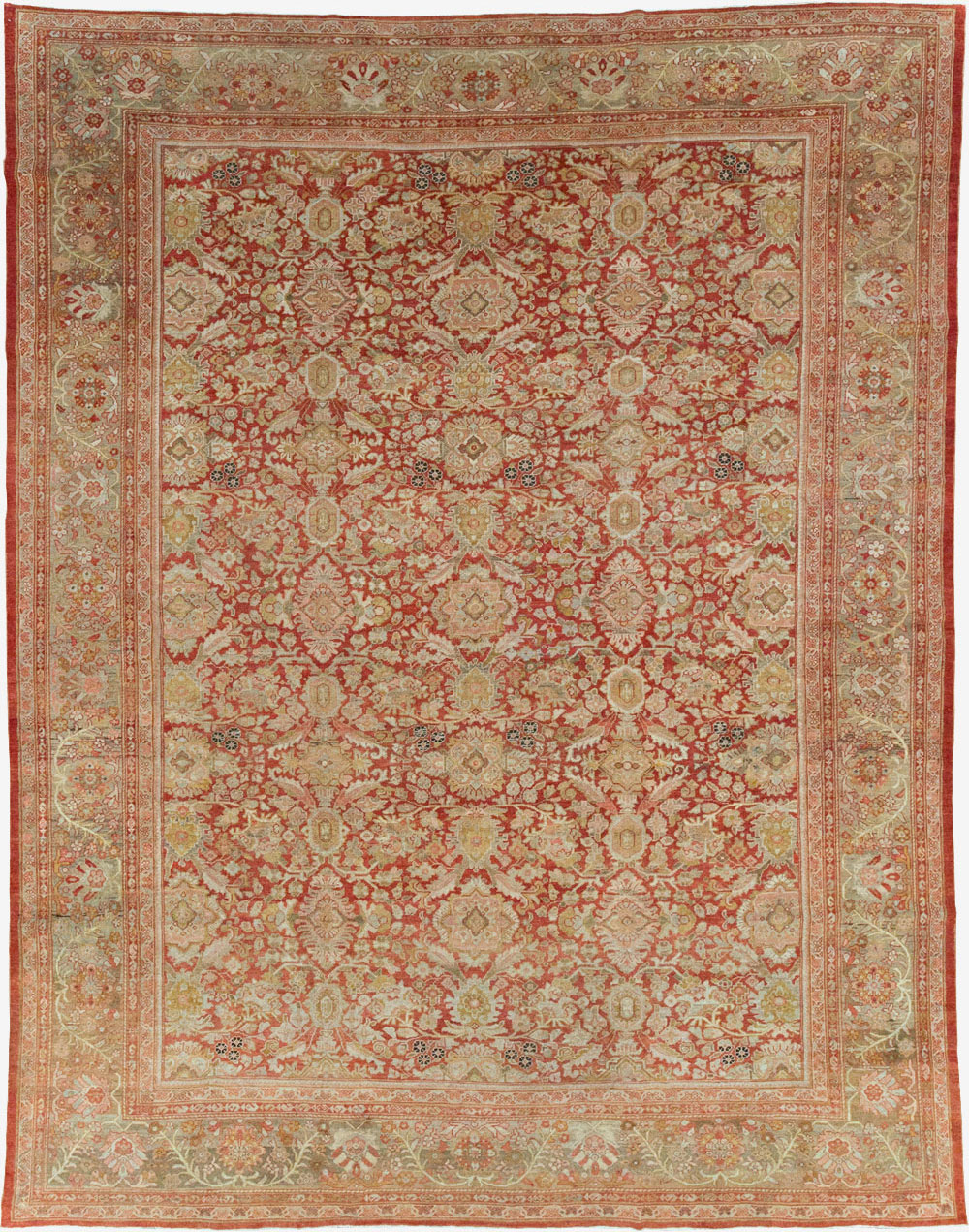 Antique Persian Mahal Carpet, No.23424 - Gsblank