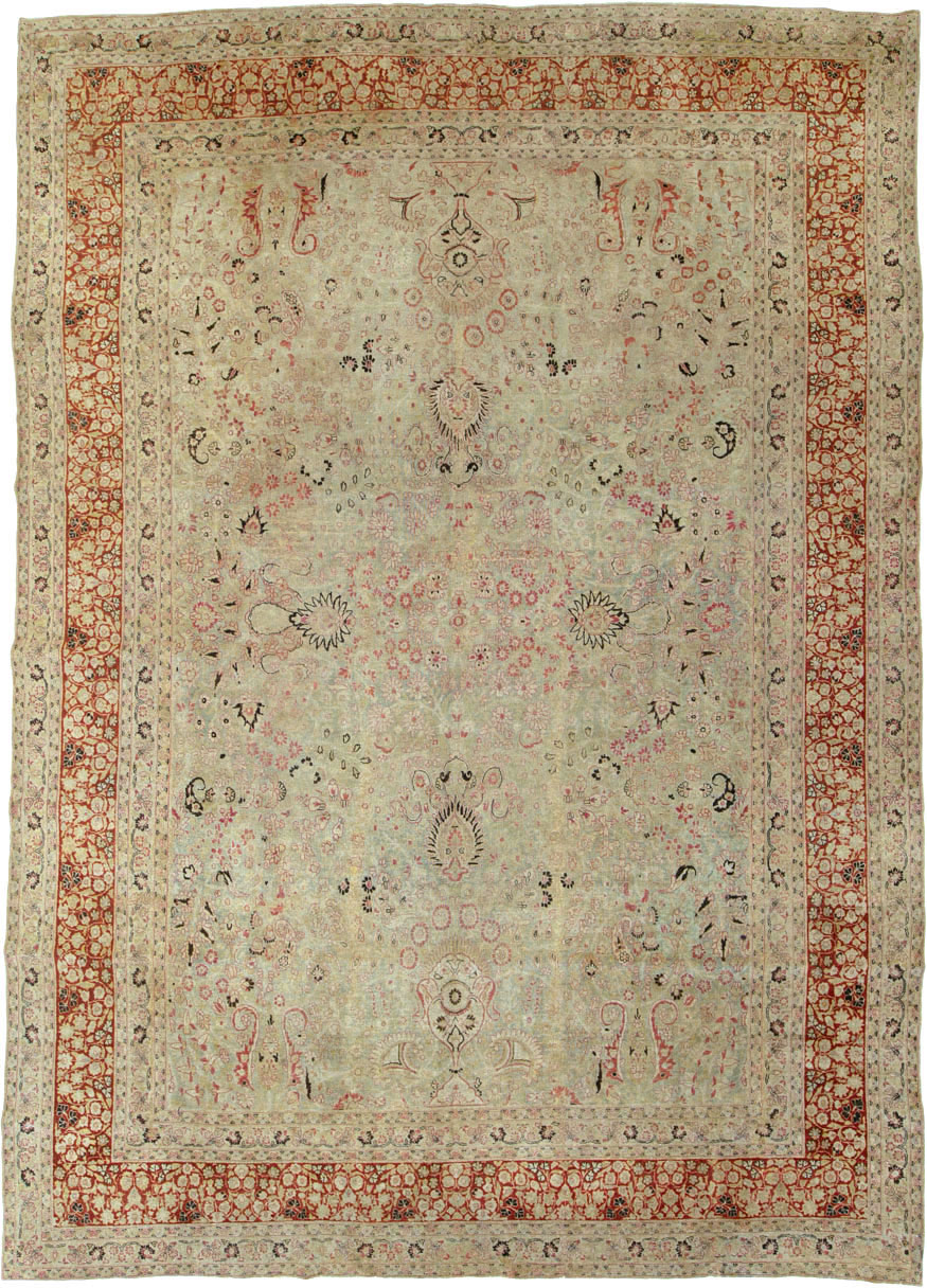 Antique Persian Mashad Carpet, No.23426 - Gsblank