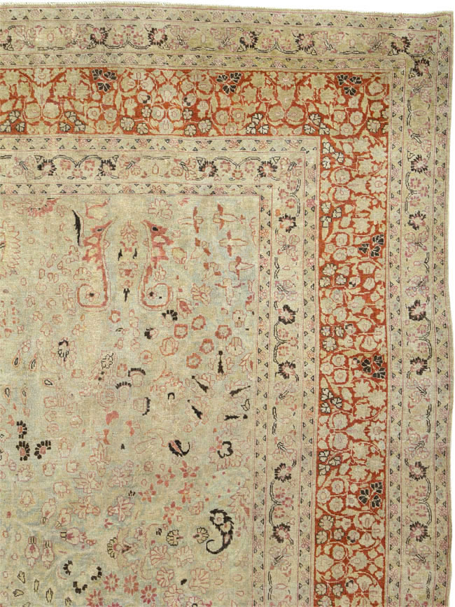 Antique Persian Mashad Carpet, No.23426 - Gsblank