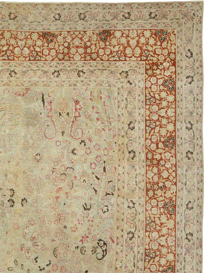 Antique Persian Mashad Carpet, No.23426 - Gsblank