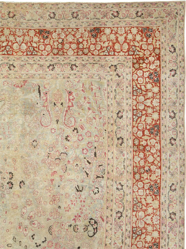 Antique Persian Mashad Carpet, No.23426 - Gsblank