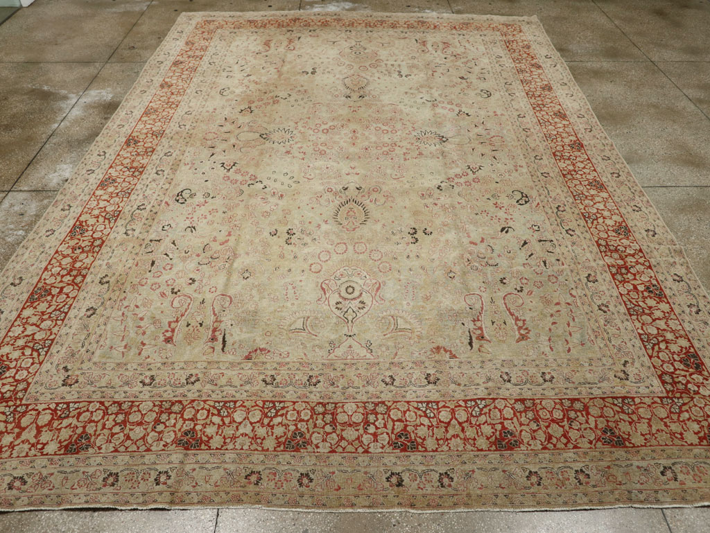 Antique Persian Mashad Carpet, No.23426 - Gsblank