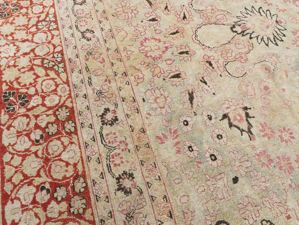 Antique Persian Mashad Carpet, No.23426 - Gsblank