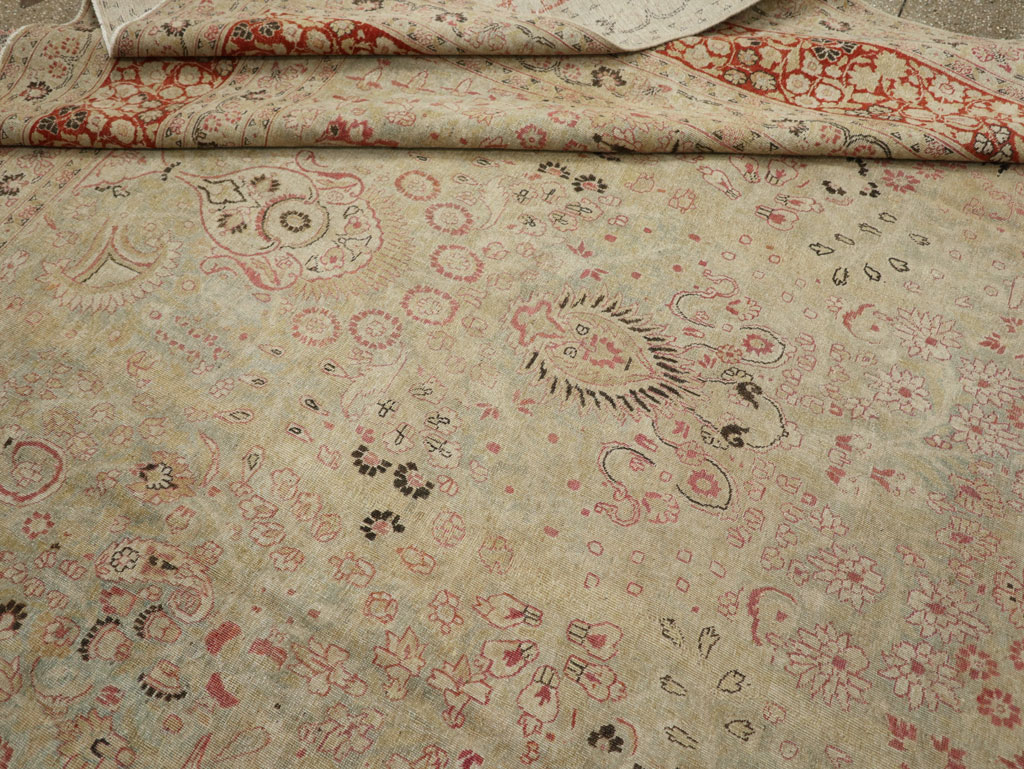 Antique Persian Mashad Carpet, No.23426 - Gsblank