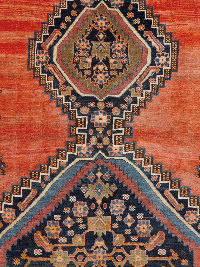 Antique Persian Bidjar Square Carpet, No.23433 - Gsblank