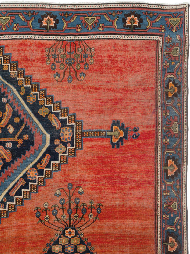Antique Persian Bidjar Square Carpet, No.23433 - Gsblank