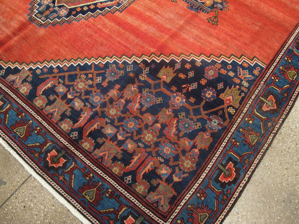 Antique Persian Bidjar Square Carpet, No.23433 - Gsblank