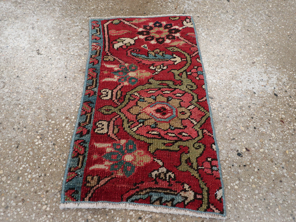 Antique Persian Heriz Wagireh Sampler Rug, No.23442 - Gsblank