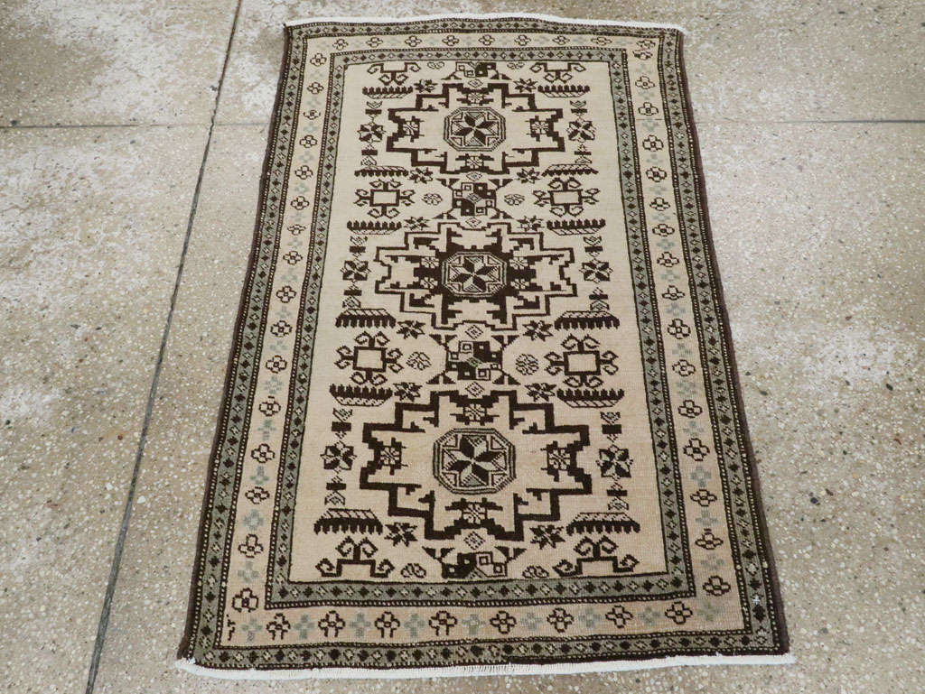 Vintage Persian Tabriz Rug (Pair: 2 of 2), No.23443 - Gsblank