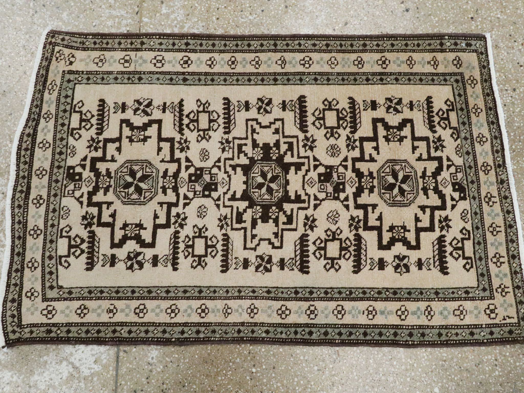 Vintage Persian Tabriz Rug (Pair: 2 of 2), No.23443 - Gsblank
