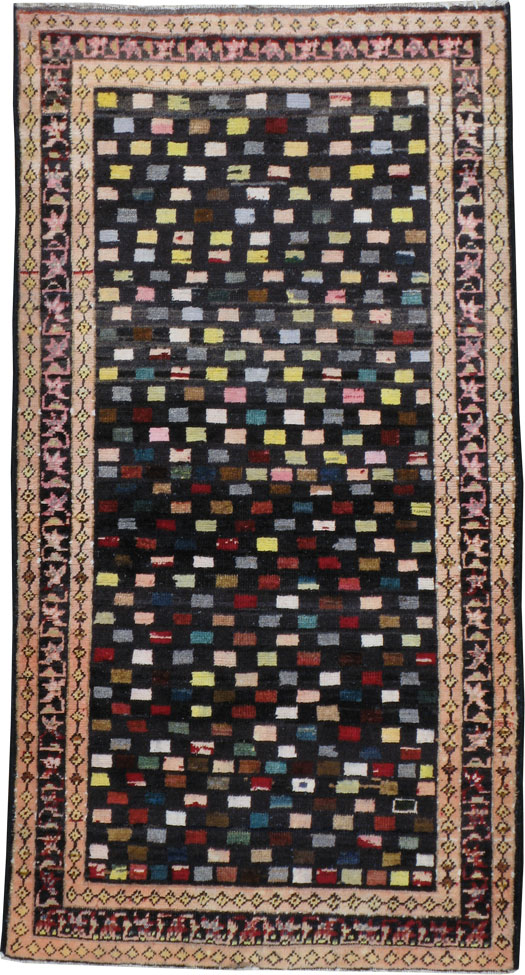 Vintage Persian Hamadan Modernist Rug, No.23444 - Gsblank
