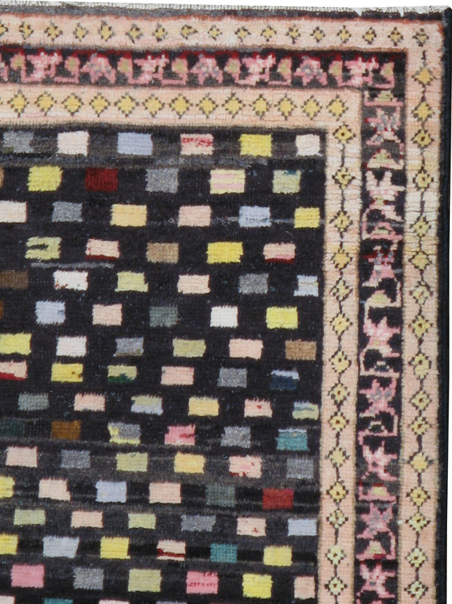 Vintage Persian Hamadan Modernist Rug, No.23444 - Gsblank