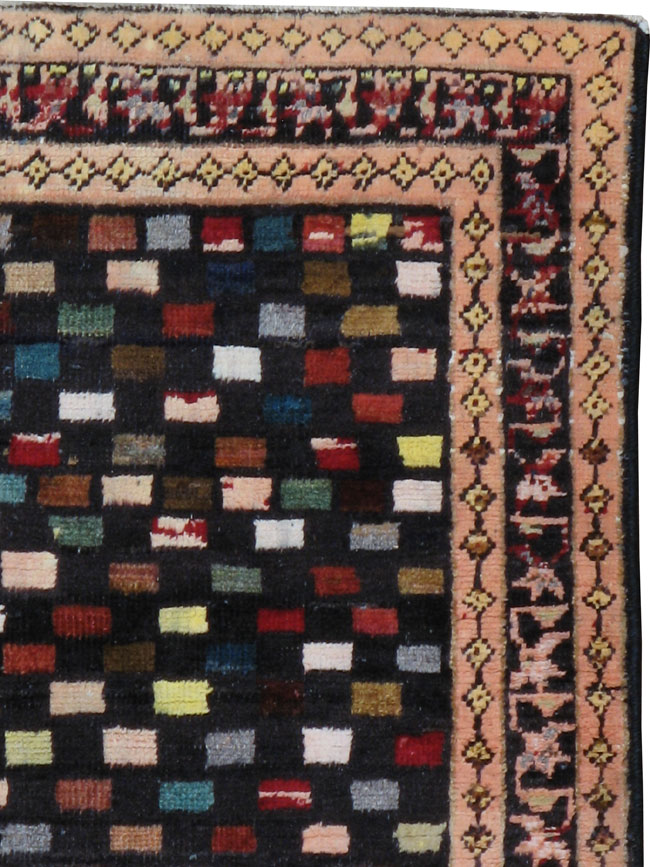 Vintage Persian Hamadan Modernist Rug, No.23444 - Gsblank