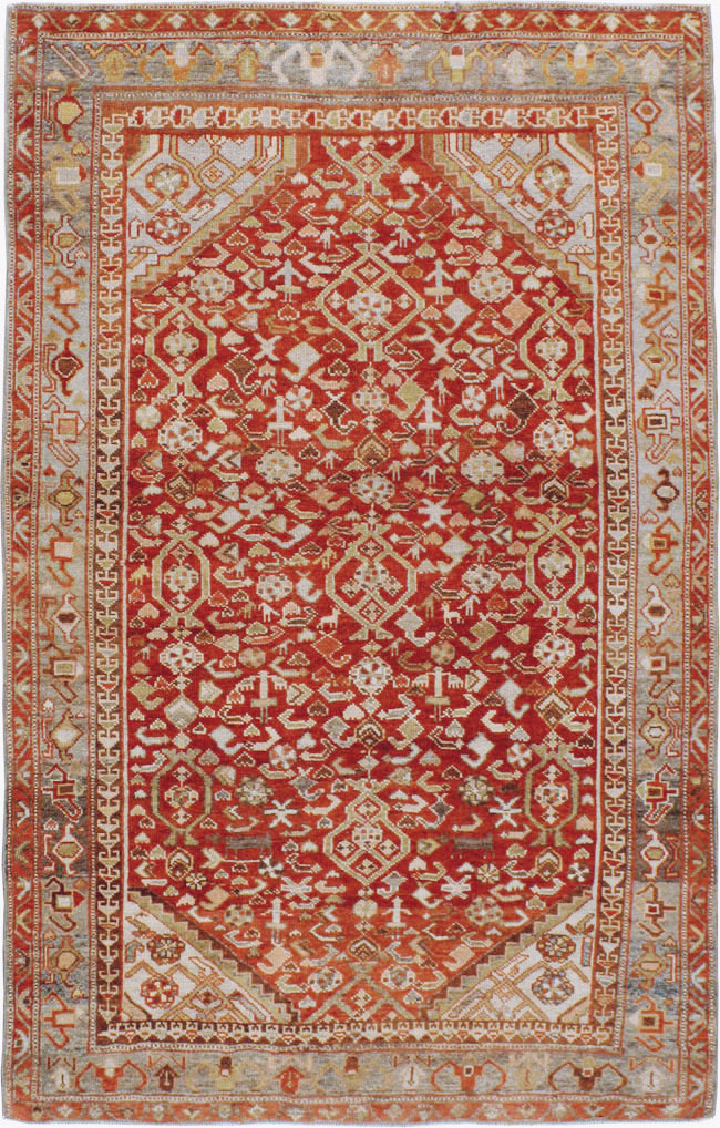Vintage Persian Malayer Rug, No.23454 - Gsblank