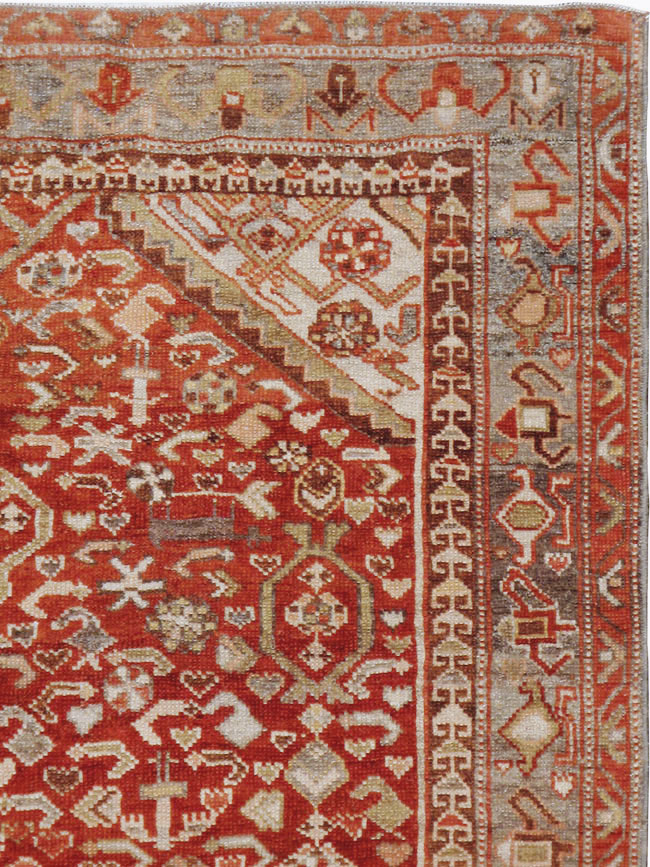 Vintage Persian Malayer Rug, No.23454 - Gsblank