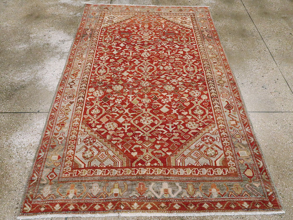 Vintage Persian Malayer Rug, No.23454 - Gsblank