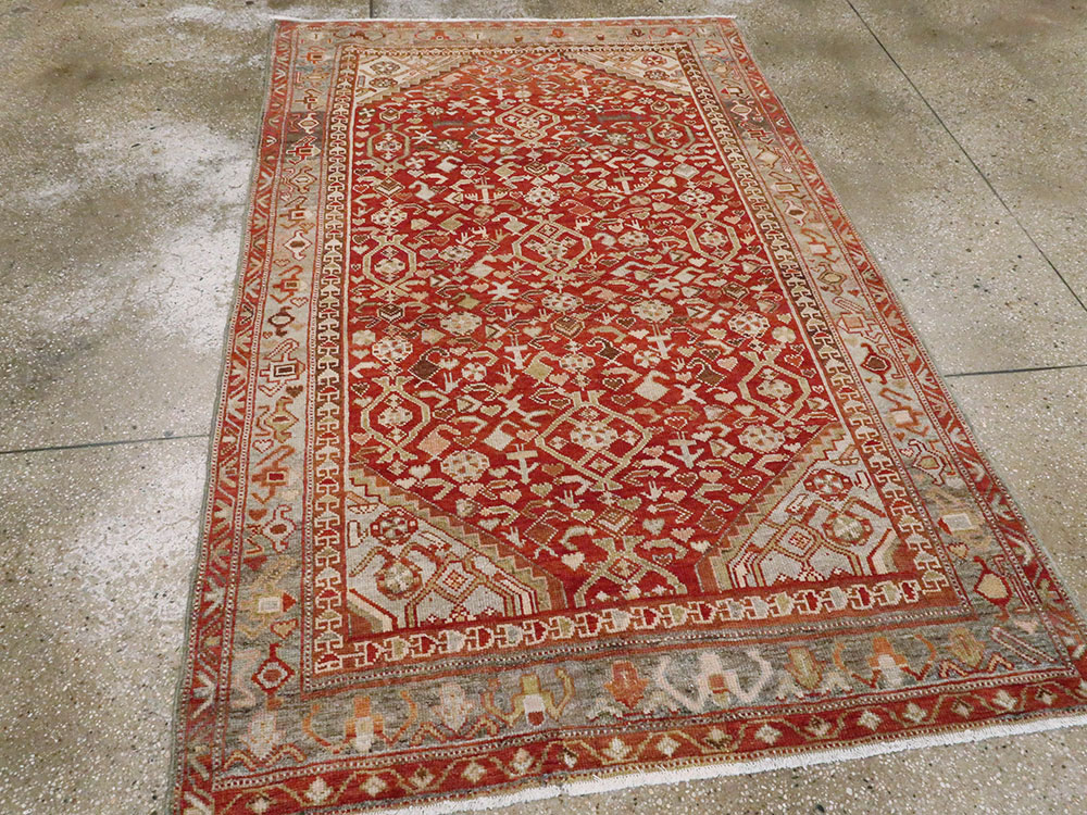Vintage Persian Malayer Rug, No.23454 - Gsblank
