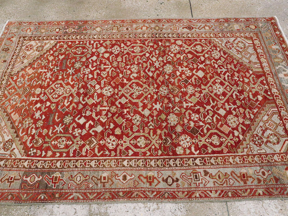 Vintage Persian Malayer Rug, No.23454 - Gsblank