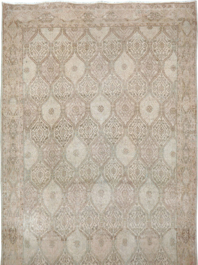 Vintage Persian Mashad Gallery Runner, No.23457 - Gsblank