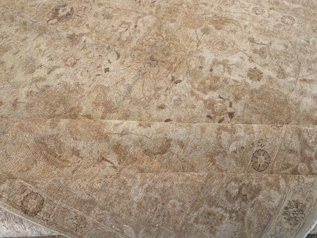 Antique Persian Tabriz Small Room Size Carpet, No.23458 - Gsblank