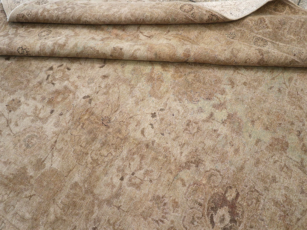 Antique Persian Tabriz Small Room Size Carpet, No.23458 - Gsblank