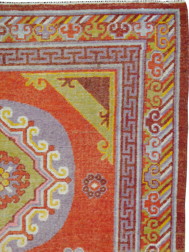 Antique East Turkestan Khotan Rug, No.23461 - Gsblank