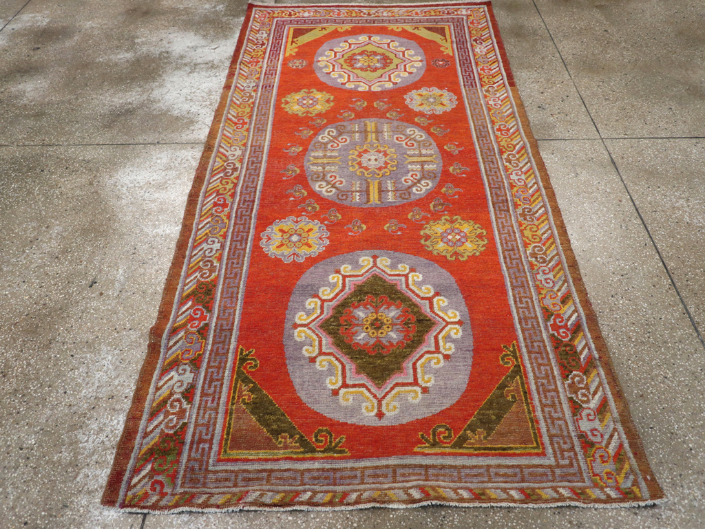 Antique East Turkestan Khotan Rug, No.23461 - Gsblank