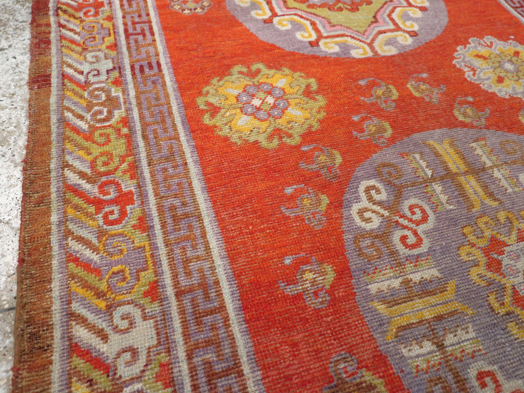 Antique East Turkestan Khotan Rug, No.23461 - Gsblank