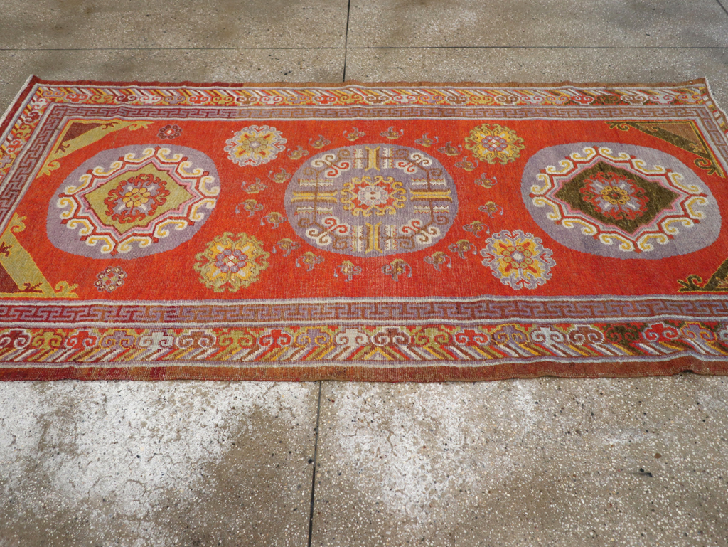 Antique East Turkestan Khotan Rug, No.23461 - Gsblank